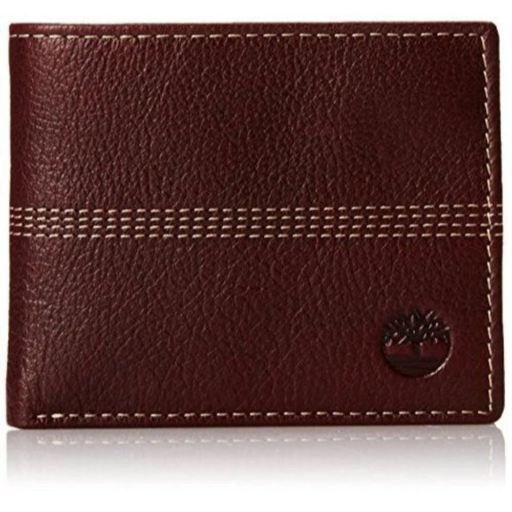 Timberland Sportz Quad Bifold Wallet Red Dark NWT